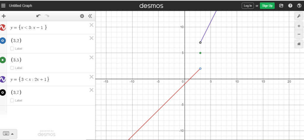 How to Piecewise Function Desmos