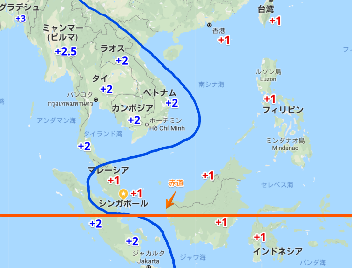 タイと日本の時差は2時間！時差ボケ対策やフライト時間を徹底解説