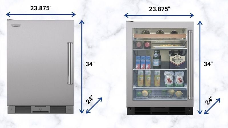 Dimensions of a Small Refrigerator