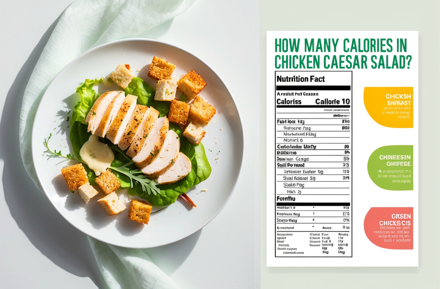 Caesar Salad Calories with Chicken and Dressing