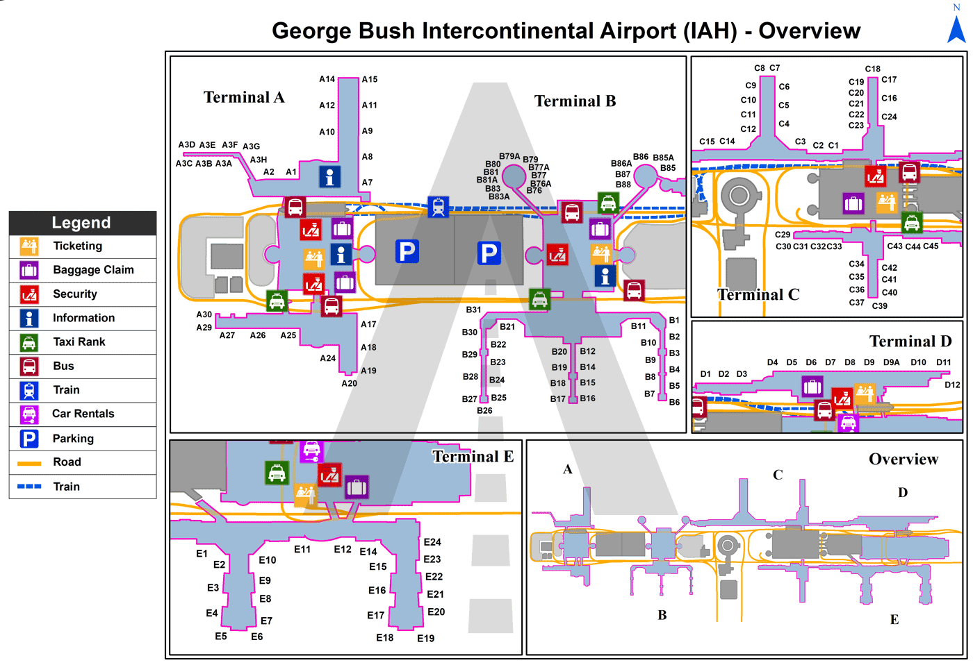 George Bush Airport Houston Code