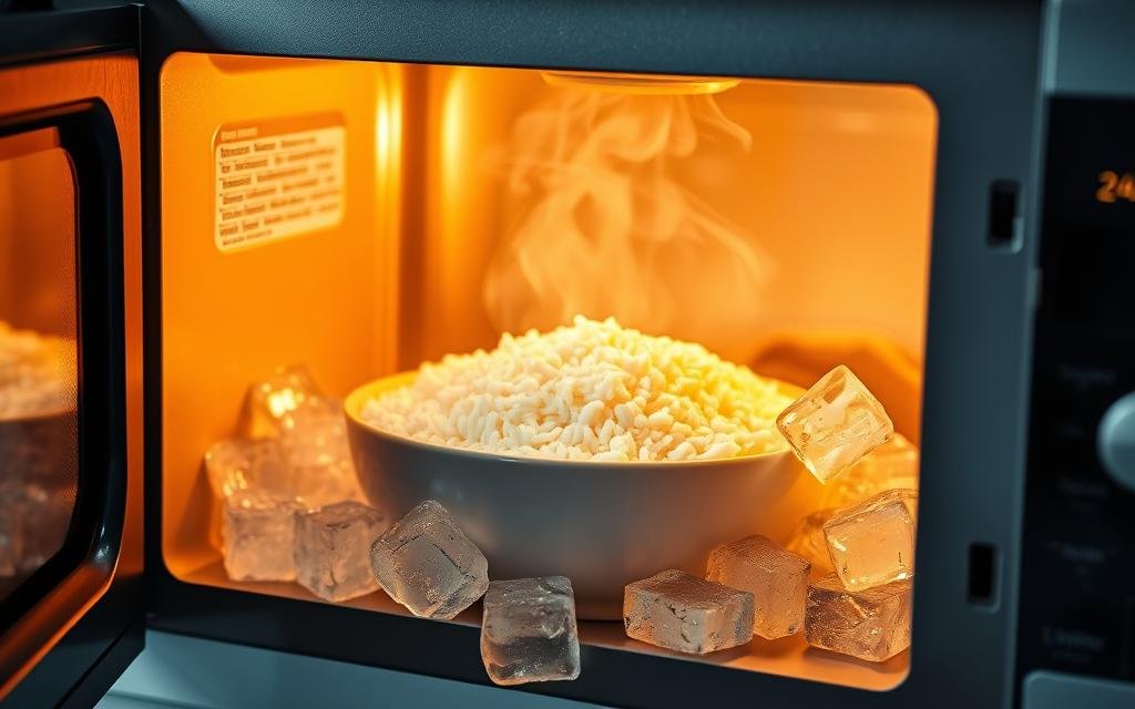 Reheating Cooked Rice in the Microwave