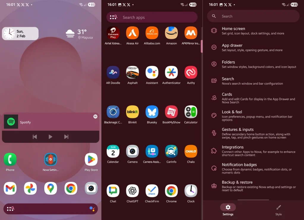Top Launcher for Moto G 3025 Android