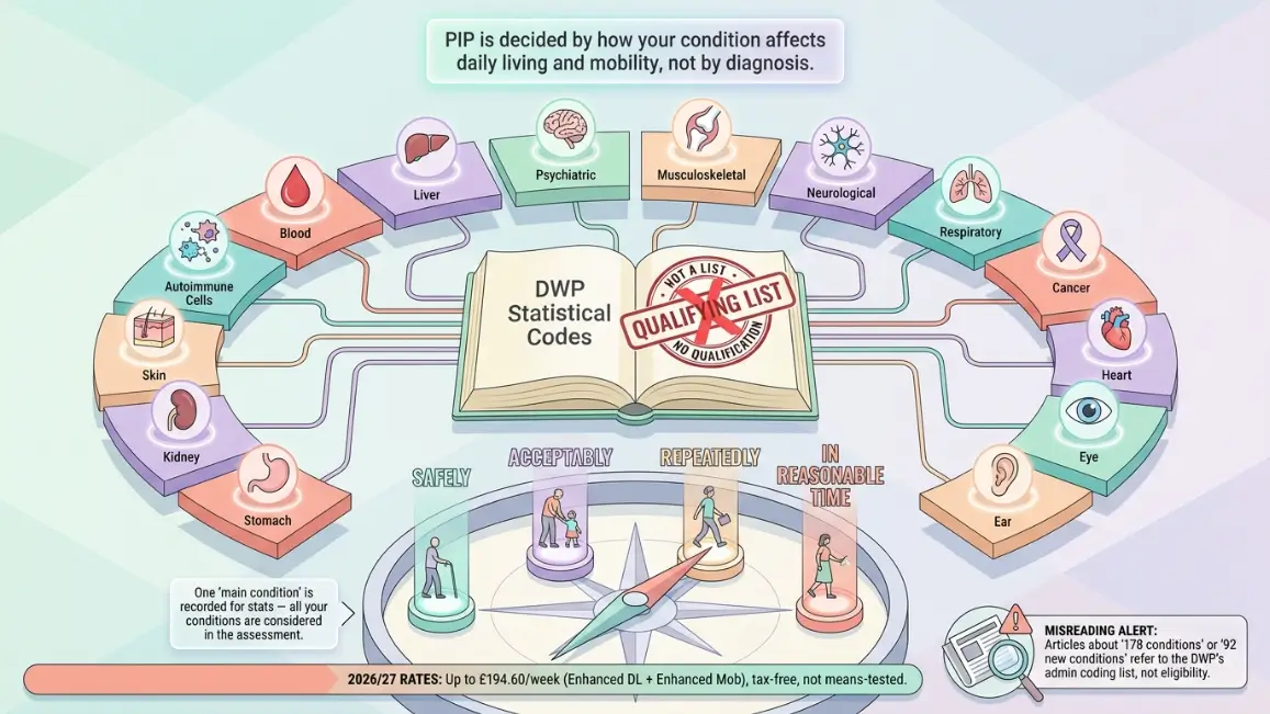 List of Health Conditions That Qualify for Pip