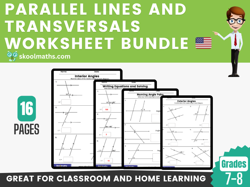 Parallel Lines and Transversals Worksheet Pdf