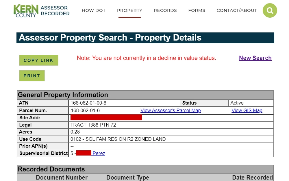 Kern County Property Tax Search by Owner