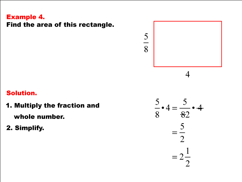 How to Find the Area of a Rectangle Using Fractions