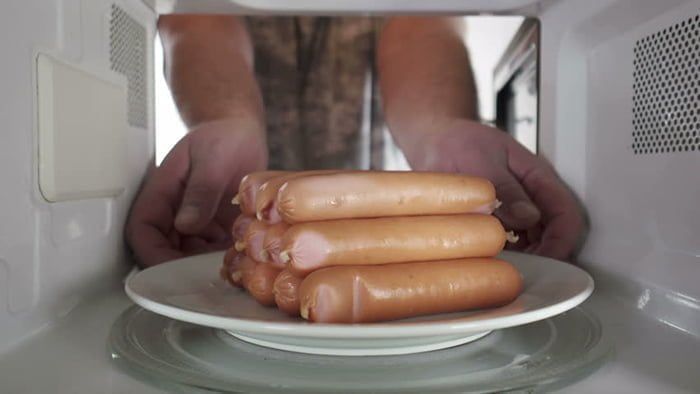 Defrosting Sausages in Microwave