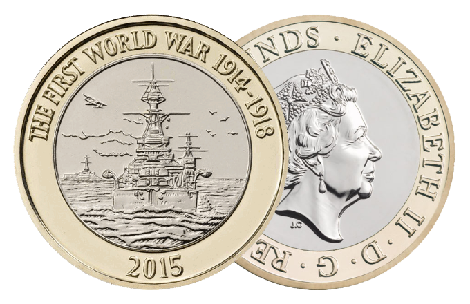 2 Coin 2015 First World War