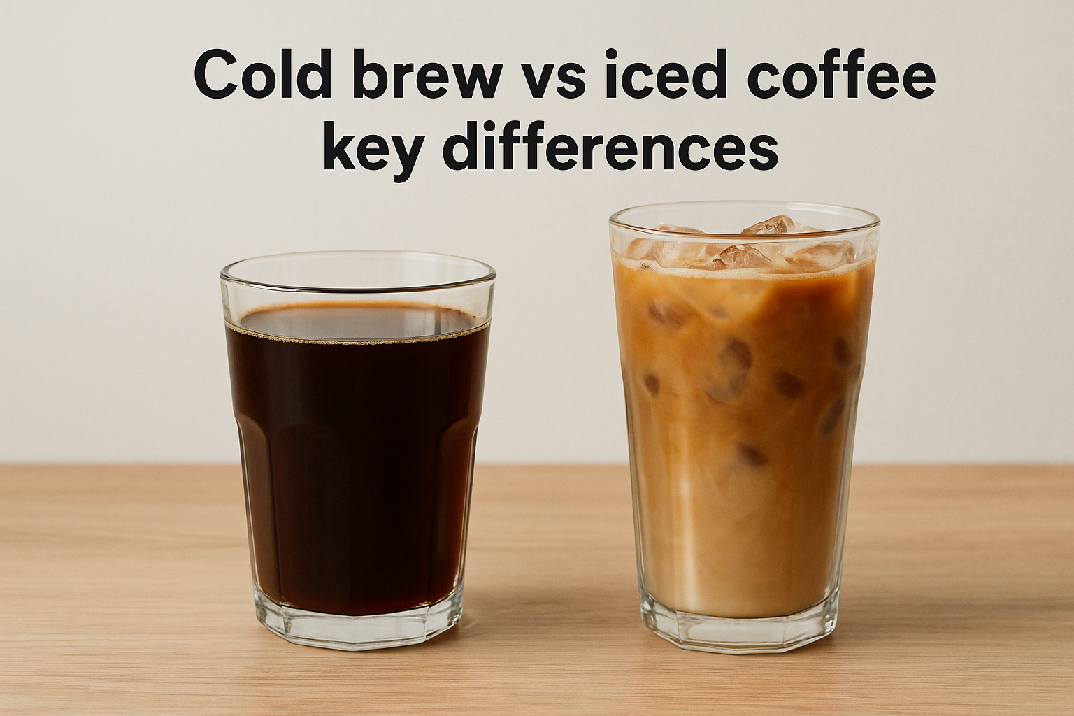 What Is Cold Brew vs Iced Coffee