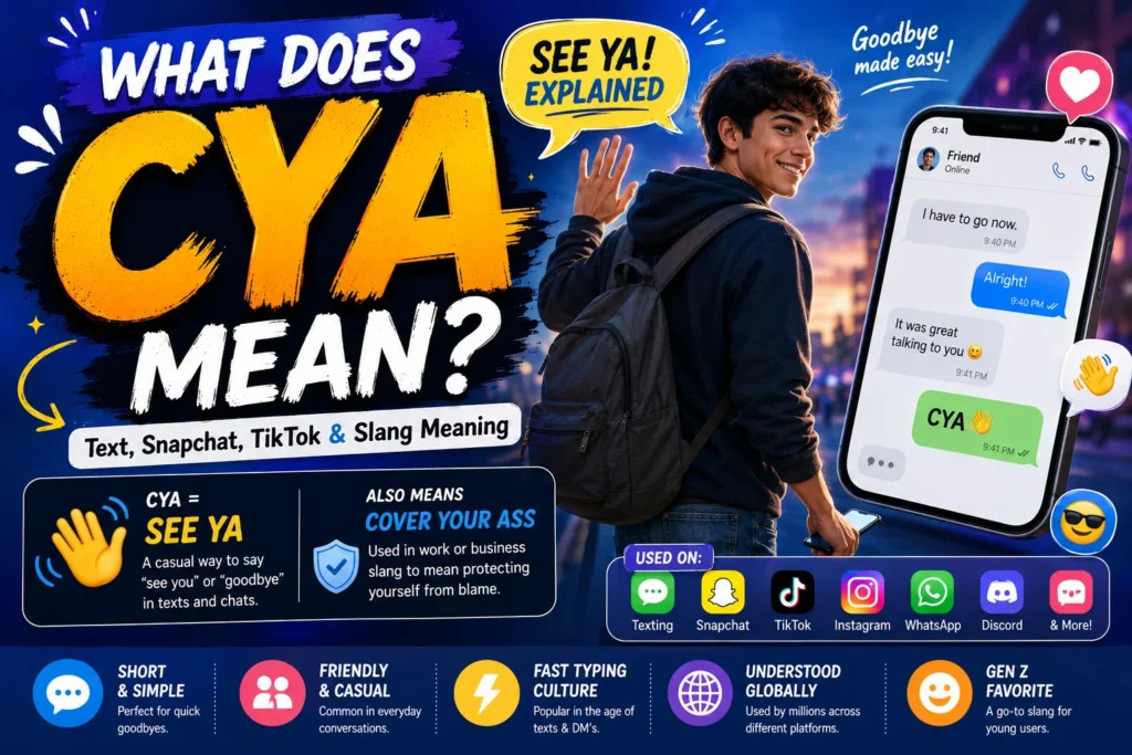 What Does Cya Mean in Text Message