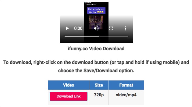 How Do You Save Videos from Ifunny