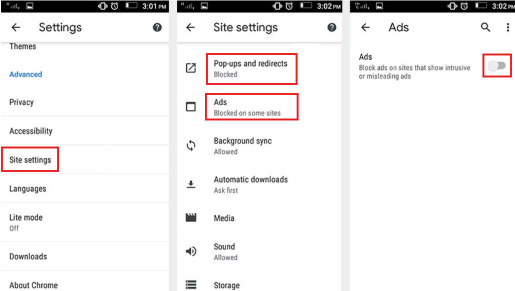 Ads by Google Remove Android