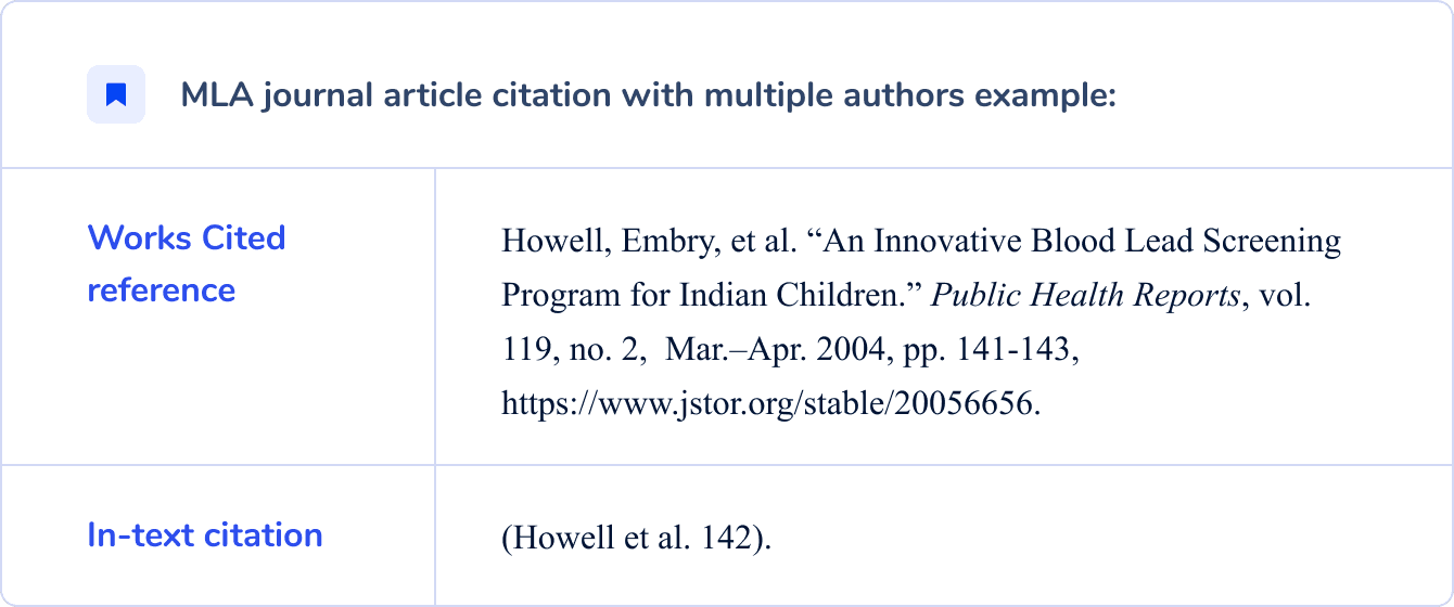 Citing a Work with Multiple Authors Mla