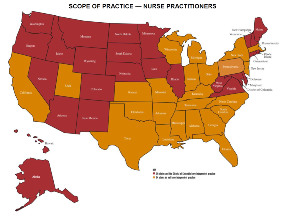 States Where Nurse Practitioners Practice Independently