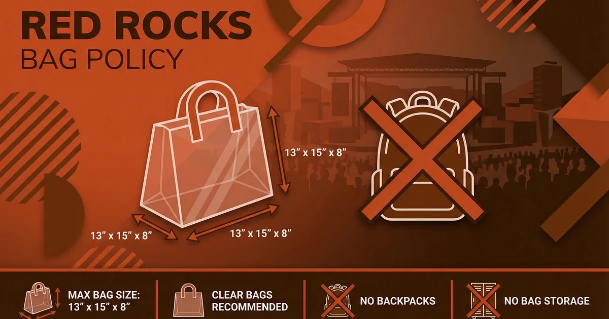 Bag Policy at Red Rocks