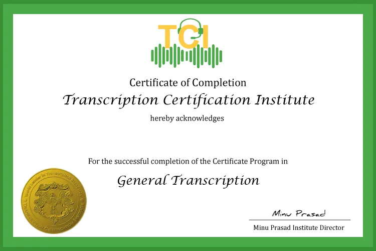Free Online Transcription Course with Certificate