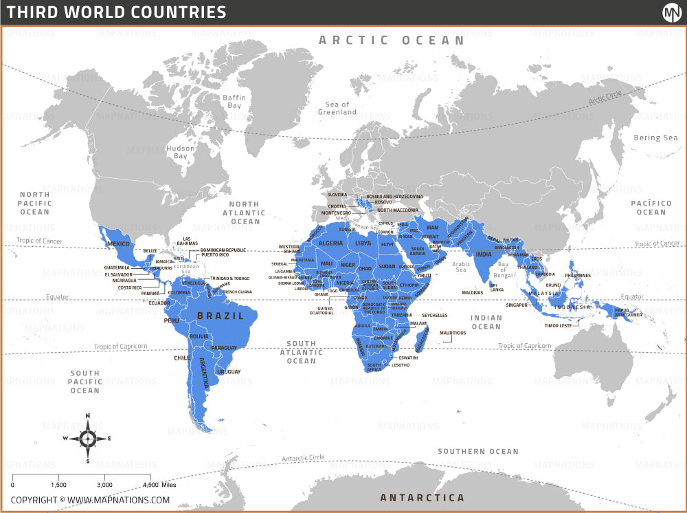 3Rd World Country Map