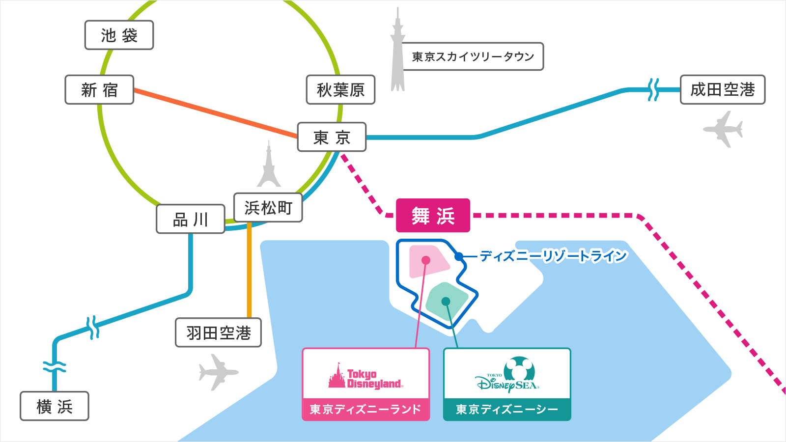 東京駅からディズニーへ迷わず行く方法！京葉線の罠と最速ルート解説